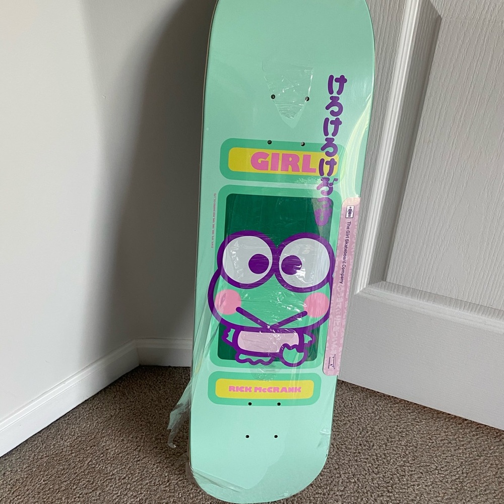 Keroppi Sanrio X GIRL skateboard deck